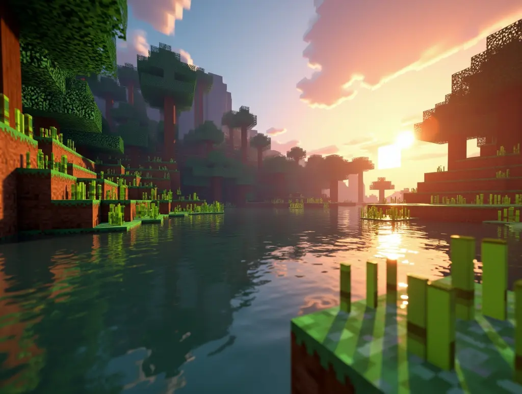 Minecraft with shader