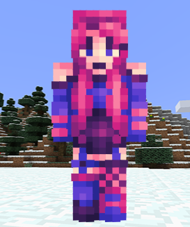 pink devil - happy birthday mei! hilarious minecraft skins