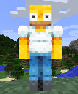 Homer Simpson hilarious minecraft skins