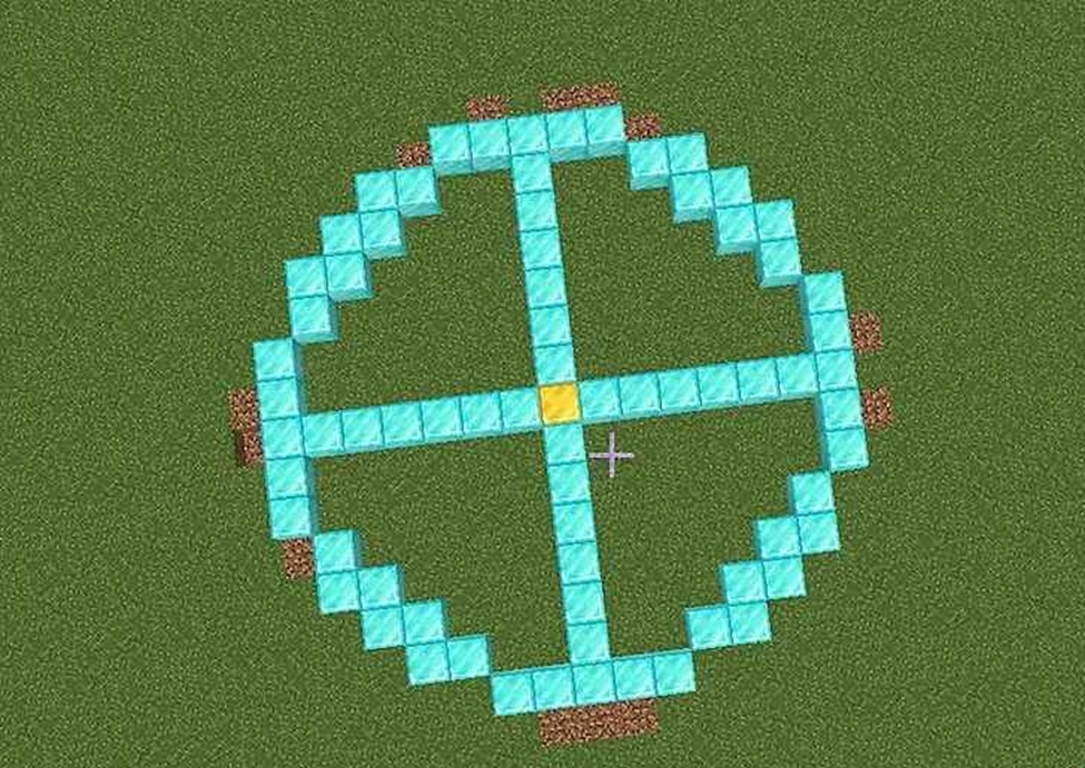 How to make an circle - minecraft