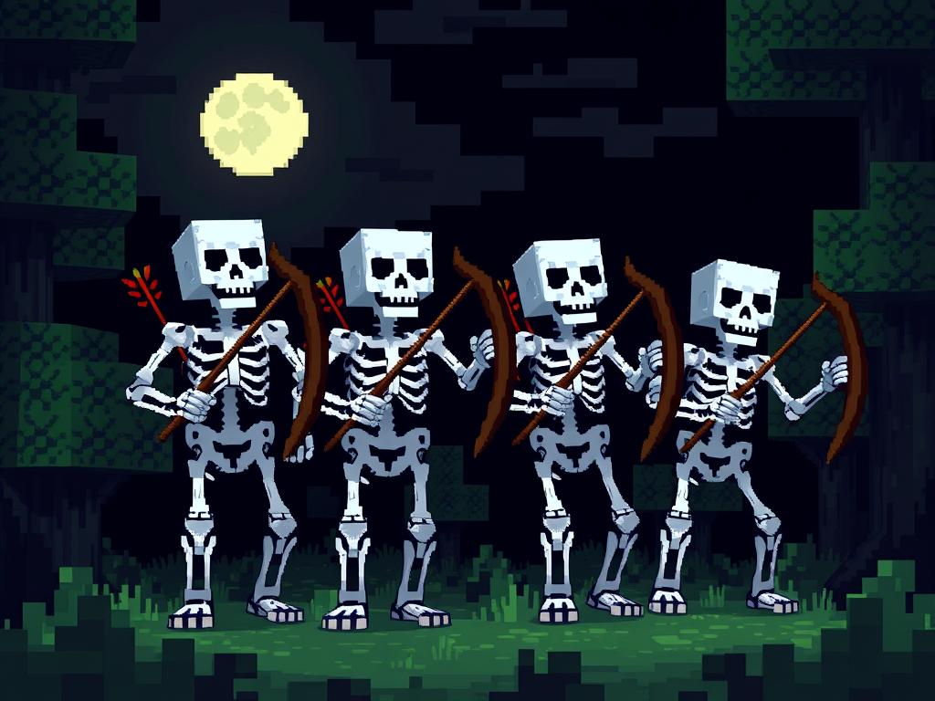 skeletons minecraft